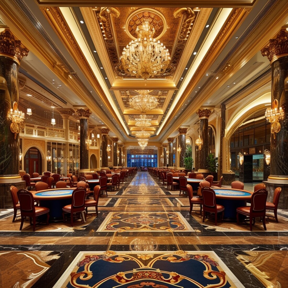 Interior del casino de Barcelona